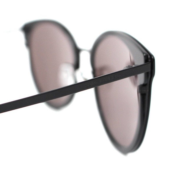 Saint Laurent Black Slim Lightweight Cat-Eye Sunglasses NEW Full Rim YSL